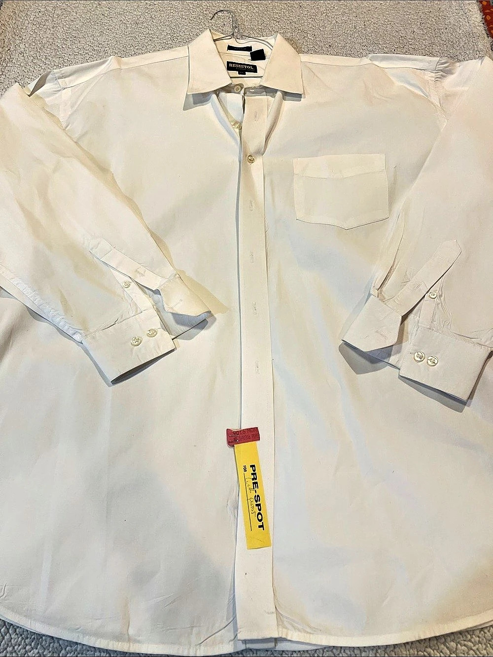 Resistol Black Gold Western Button Down White XL NWT
